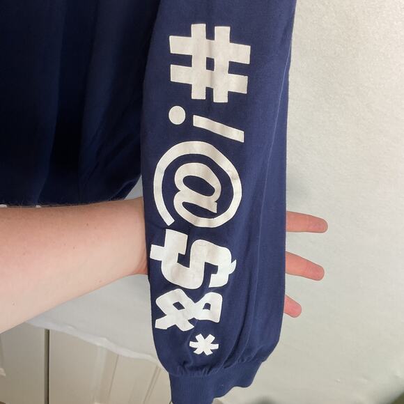 Official Disney Store Donald Duck Pure Cotton Long Sleeve Tee Navy Blue Large - Picture 6 of 13